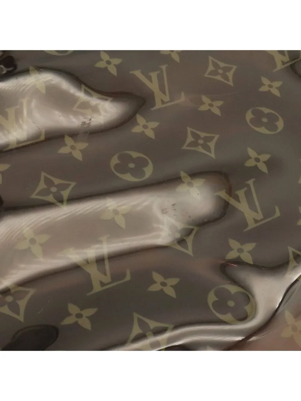 Louis Vuitton Monogram Vinyl Cover Cruz Tote Shoulder Bag Beach Clear Brown
